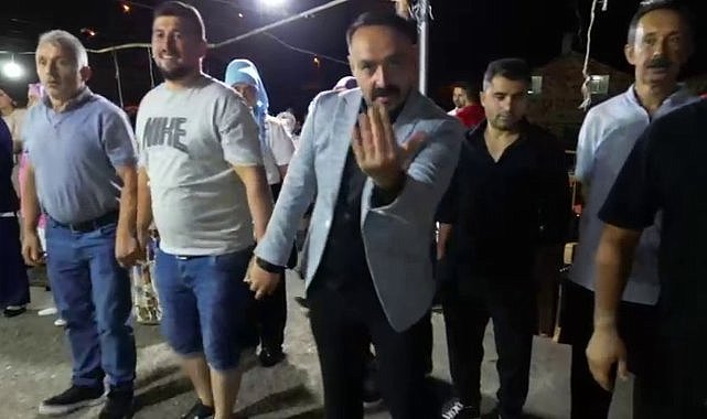 Düğünde drona para takarken elinden oluyordu