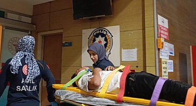 İnegöl’de balkondan düşen çocuk hastaneye kaldırıldı