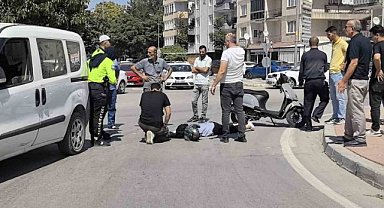 İnegöl’de motosiklet ile kamyonet çarpıştı