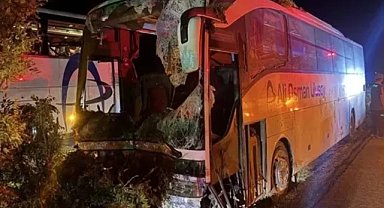 Kayseri'de otobüs kazası: 1 ölü, 13 yaralı