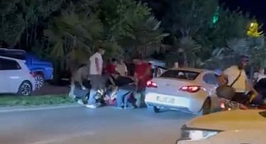 Bursa’da yol verme kavgası: O anlar kamerada