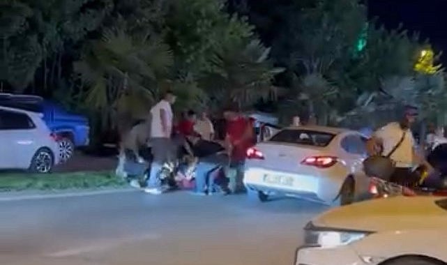 Bursa’da yol verme kavgası: O anlar kamerada