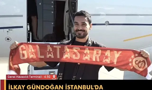 Galatasaray'ın yeni transferi İlkay Gündoğan, İstanbul'a geldi