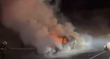 Otomobil küle döndü