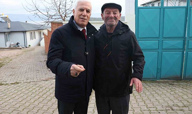 Başkan Bozbey’den Yaren Leylek ve Adem Amca’ya ziyaret