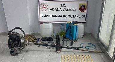 Adana’da kaçak kazı yapanlar suçüstü yakalandı