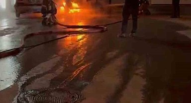 Ankara’da alev alan elektrikli otomobil kullanılmaz hale geldi