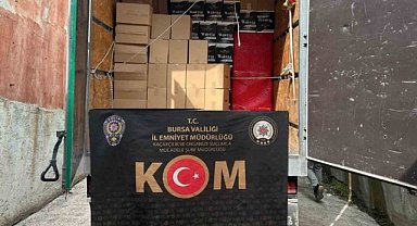 Bursa’da 6 milyon 360 bin kaçak makaron ele geçirildi