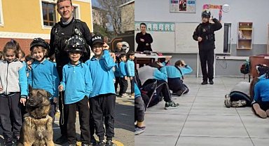 Bursa'da arama kurtarma köpeği Tipo çocukların gözdesi