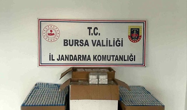 Bursa’da kaçak sigara operasyonu: 37 bin adet ele geçirildi