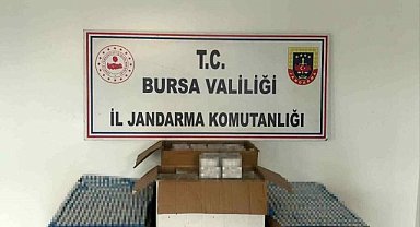 Bursa’da kaçak sigara operasyonu: 37 bin adet ele geçirildi