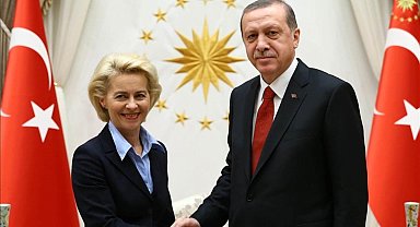 Cumhurbaşkanı Erdoğan, Avrupa Birliği Komisyonu Başkanı Ursula von der Leyen ile görüştü