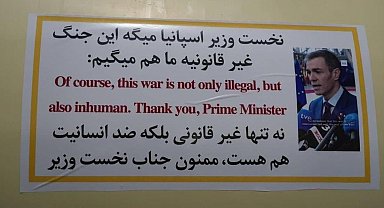 İran Pedro Sanchez'e böyle teşekkür etti! Füzelere yapıştırmaya başladılar