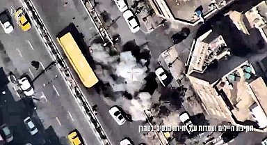 İsrail üst düzey İranlı komutanı böyle hedef almış! İşte o görüntüler