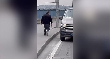 İstanbul'da keserli trafik kavgası! Faturası ağır oldu