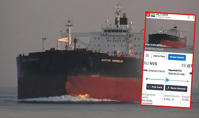 Karadeniz'de Türk tankerine drone saldırısı! Dev gemi su almaya başladı