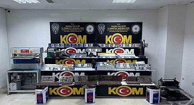 Merdiven altı plaka basım atölyelerine baskın: 4 tutuklama