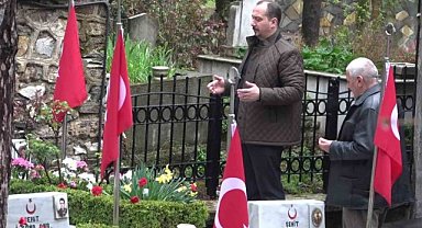 Şehit ailelerinden bayram ziyareti