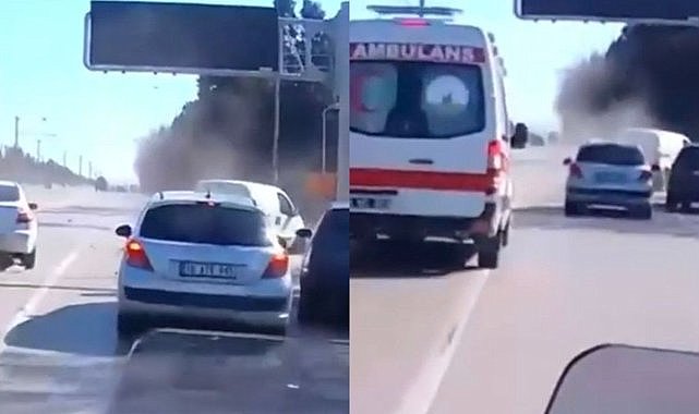 Son anda fark edilen kırmızı ışık zincirleme kazaya neden oldu