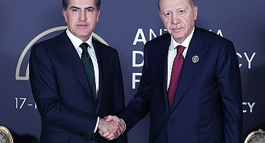 Erdoğan, IKBY Başkanı Barzani ile görüştü