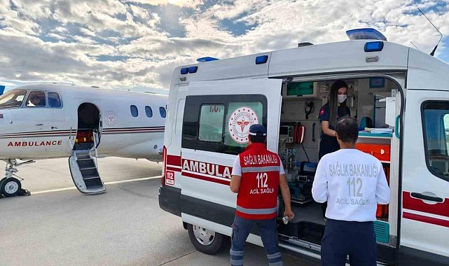 Kalp hastası bebek ambulans uçakla İstanbul’a sevk edildi