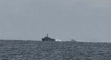 Saniye saniye kaydedildi: Türk Sahil Güvenliği, Yunan askeri botunu böyle kovaladı!