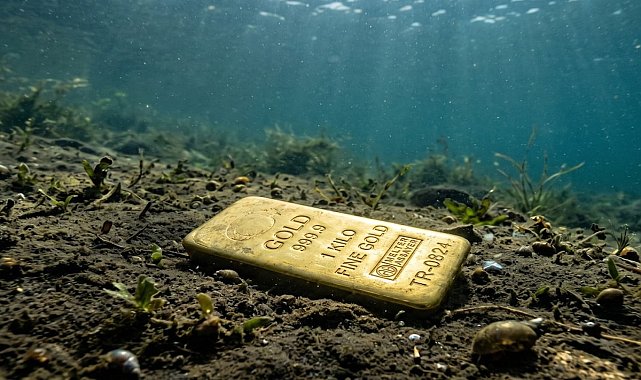 Serinlemek için girdiği gölde servet sahibi oldu