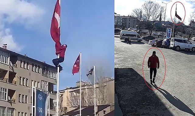 Türk bayrağını o halde görünce hiç düşünmeden harekete geçti