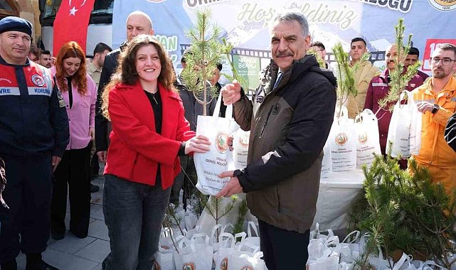 Yozgat’ta 4 bin 500 adet fidan dağıtıldı