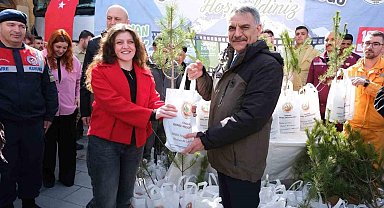 Yozgat’ta 4 bin 500 adet fidan dağıtıldı
