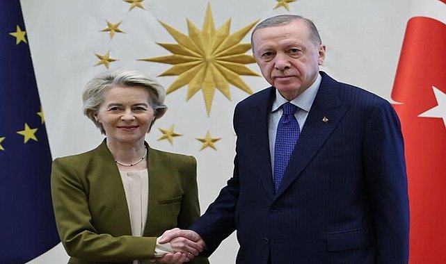 Cumhurbaşkanı Erdoğan, AB Komisyonu Başkanı Leyen ile görüştü