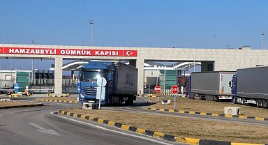 Hamzabeyli Sınır Kapısı'nda 23 kilometrelik tır kuyruğu oluştu