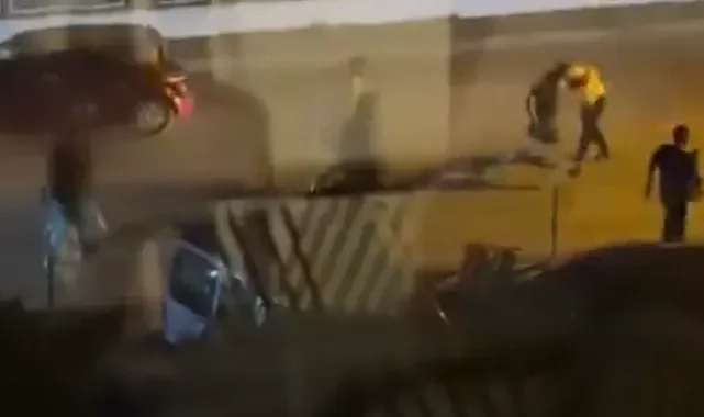 Bursa'da iki aile birbirine girdi! Cadde ortası savaş alanına döndü