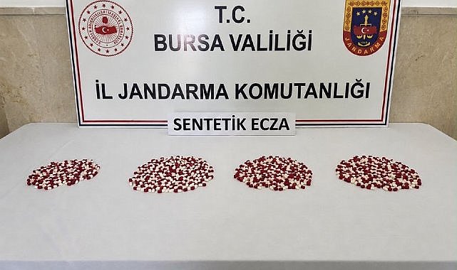 Bursa'da uyuşturucu operasyonu! Bin 98 sentetik hap ele geçirildi