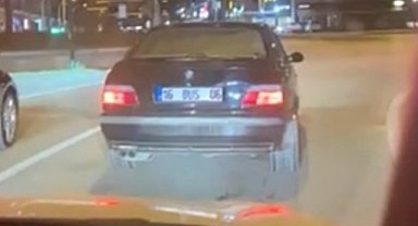 Drift atan sürücüye 345 bin lira ceza