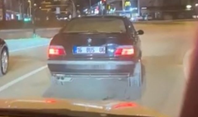 Drift atan sürücüye 345 bin lira ceza