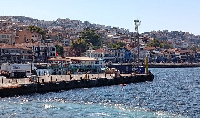  Şişme botla deniz ortasında panik