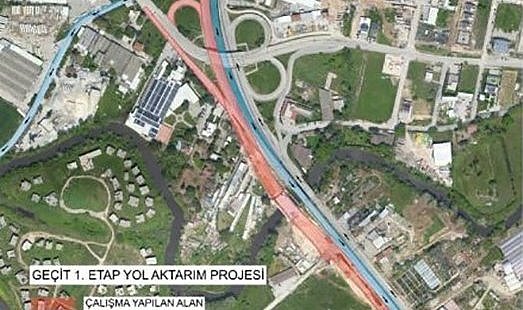 Bursa’da Geçit Köprüsü bağlantı yollarında 15 günlük çalışma