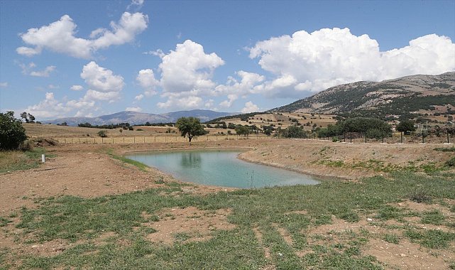 Direkli köyünde modern sulama sistemi devrede