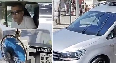 Kuşadası'nda gurbetçi minibüsün önünü kesti! Ortalık karıştı