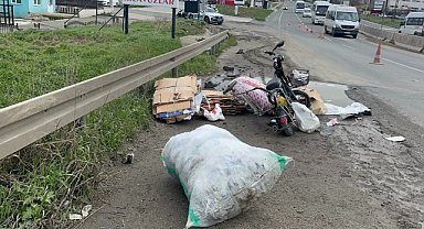 Otomobille çarpışan elektrikli bisiklet sürücüsü hayatını kaybetti