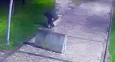 Beyoğlu'nda parkta düşürülen telefonu çaldı, o anlar kamerada